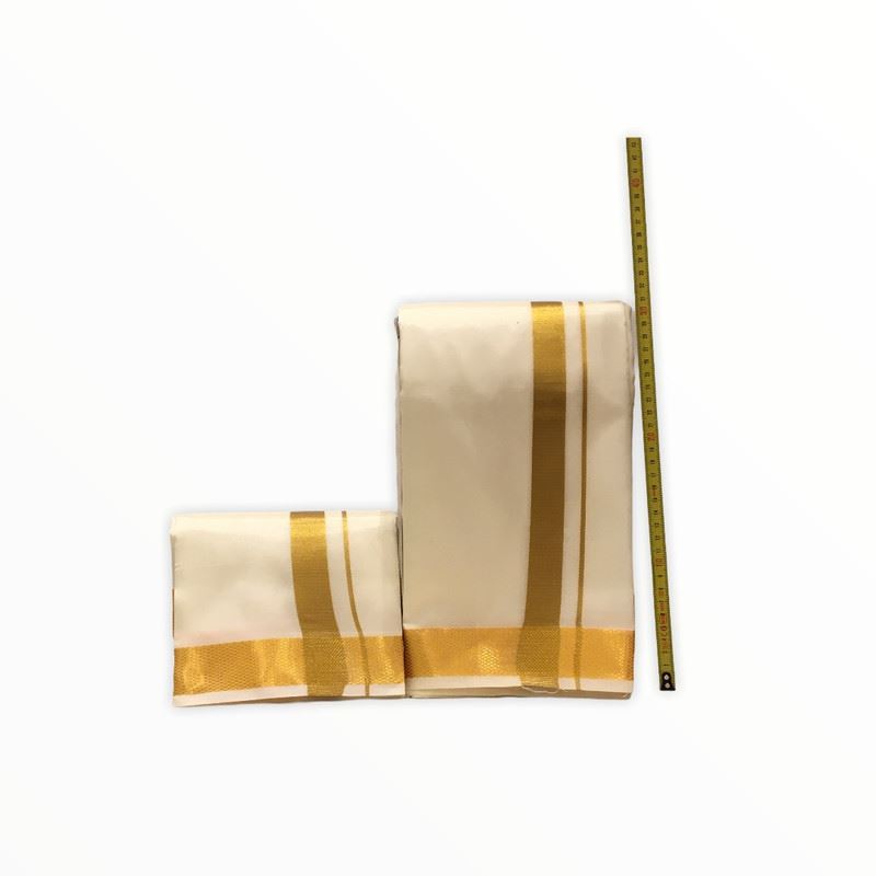 Men's Traditional Veshti / Dhoti / Vasti with Angavastram