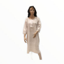 Load image into Gallery viewer, Women&#39;s Cotton Embroidered Kurta Kurti