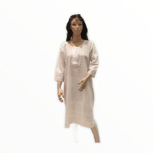 Women's Cotton Embroidered Kurta Kurti