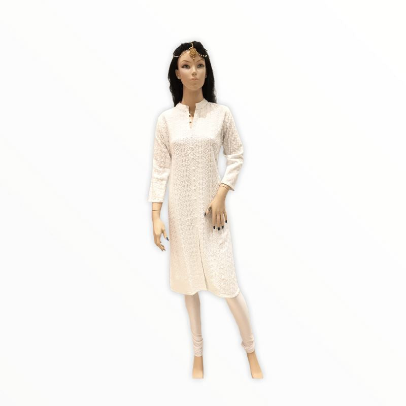 Women's Cotton Embroidered Kurta Kurti