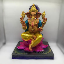 Load image into Gallery viewer, Ganesh Ganesha Ganpati Ganapati Hindu God Hindu God Ganesh fiber idol Multi Color