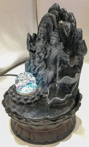 Shiva family Water Fountain Pacific Giftware Sacred Hindu Goddes Shivafamily