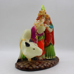 Indian Fiber Lord Radha Krishna Statue for Home & office decor, temple, diwali Pooja