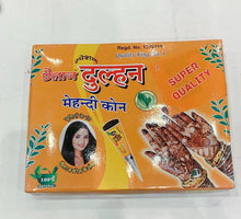 Load image into Gallery viewer, Best Quality Fresh  Natural Henna Mehndi Tattoo Cone Darkest Brown Colour