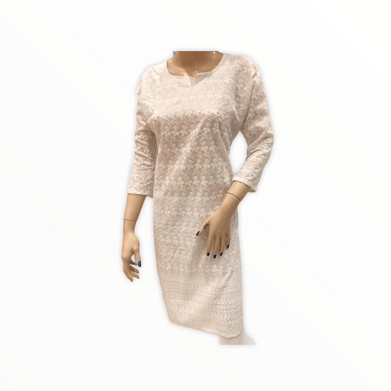 Women's Cotton Embroidered Kurta Kurti