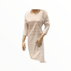 Women's Cotton Embroidered Kurta Kurti