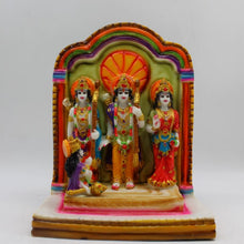 Load image into Gallery viewer, Ram Darbar Ram Sita Lakshman Hanuman Fiber Idol Multi Color