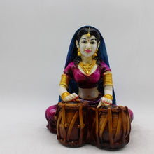 Load image into Gallery viewer, Rajasthani Girl,Rajasthani lady,Musician girl Rajasthani statue,idol Multi color