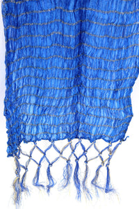 Men's Silk Crush Dupatta - Stole Chunni For Sherwani - Non Stretch size 26 x 250 cm - Stretched size 44 x 250 cm