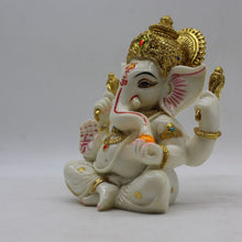 Load image into Gallery viewer, Indian Lord Ganesha Statue for Home &amp; office decor, temple, diwali Pooja,Sitting statue of lord Ganesha
