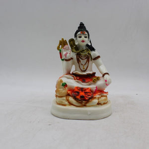 God Shiva,siva,Shankar,Mahadev,Sambhu, Bholenath statue Hindu God idol White