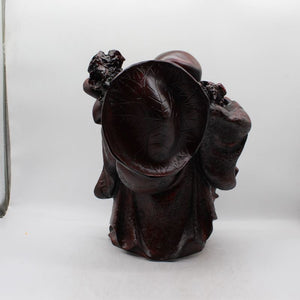 Lucky Laughing Buddha,statue,Happy sitting,showpeace,luckey man,Happy man Maroon