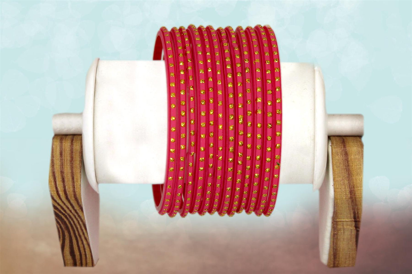 Indian Glass Bangles Set Dot Pattern Bollywood Style Wedding Favour