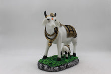 Load image into Gallery viewer, Kamdhenu Cow Gau Mata,Nandi cow Statue Kamdhenu Hindu God For Home Decor White