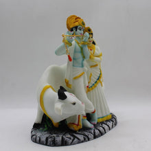 Load image into Gallery viewer, Indian Fiber Lord Radha Krishna Statue for Home &amp; office decor, temple, diwali Pooja