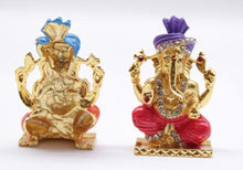 Load image into Gallery viewer, LORD GANESHA  FECT MULTI  COLOR CAR DASH BOARD SMALL STATUE HINDU METAL