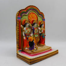 Load image into Gallery viewer, Ram Darbar Ram Sita Lakshman Hanuman Fiber Idol Multi Color