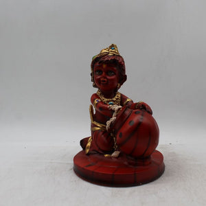 Lord Krishna,Kanha,Bal gopal Statue,Home,Temple,Office decore Red color
