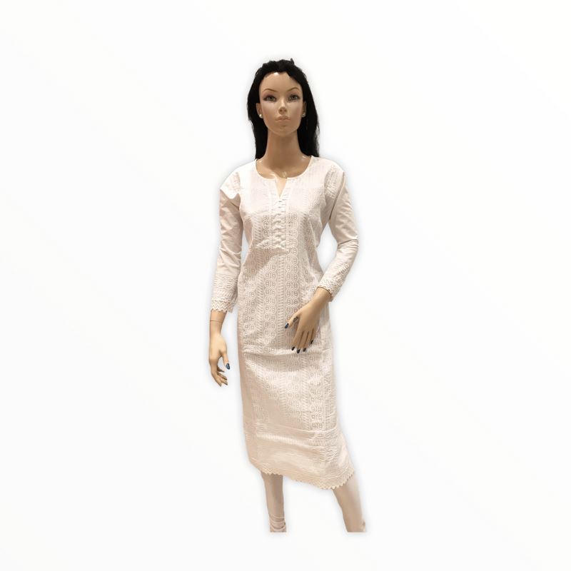 Women's Cotton Embroidered Kurta Kurti