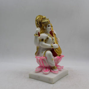 Saraswati mata God of Education Knowledge,Saraswati statue Idol White