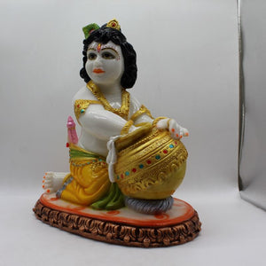 Indian Fiber Lord Krishna Statue for Home & office decor, temple, diwali Pooja