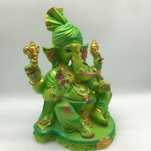 Load image into Gallery viewer, Ganesh Ganesha Ganpati Ganapati Hindu God Ganesh fiber idol