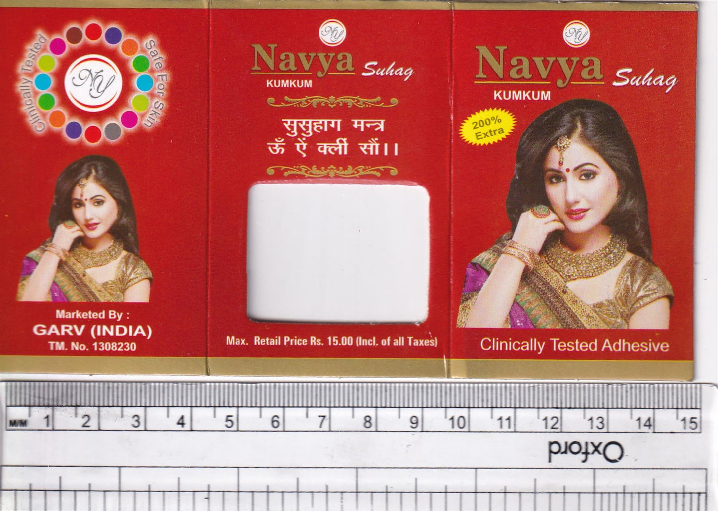 Coloured Bindi round Forehead Tika, Face Jewels Body Art Bollywood Bindis Self Adhesive Stickers Clinically Tested Safe for Skin - Size 3 to Size 10