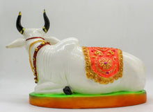 Load image into Gallery viewer, Kamdhenu Cow Gau MATA Murti-Hindu God and Goddess Idol/Statue/Murti, Marble Dust Nandi Cow Statue Kamdhenu Cow Figurine Showpiece For Home Decor
