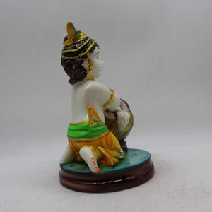 Lord Krishna , Kanha, bal gopal Statue for Home & office decor, temple, diwali Pooja White