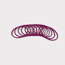 Load image into Gallery viewer, Colourful plastic Bangle Collection Modern Style Pretty Attractive Look Textured Colour Wrist Filler Indian Bollywood Thin Designer Jewellery Bracelets for Women. Set of 12.