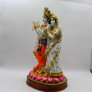 Indian Fiber Lord Radha Krishna Statue for Home & office decor, temple, diwali Pooja