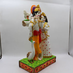 Indian Fiber Lord Radha Krishna Statue for Home & office decor, temple, diwali Pooja