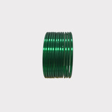 Load image into Gallery viewer, Colourful plastic Bangle Collection Modern Style Pretty Attractive Look Textured Colour Wrist Filler Indian Bollywood Thin Designer Jewellery Bracelets for Women. Set of 12.