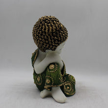Load image into Gallery viewer, Buddha Sitting Medium,showpiece, Buddha, Baby buddha God Gift Green