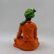 Load image into Gallery viewer, Rajasthani boy,Rajasthani man,Musician man Rajasthani statue, idol Orange color