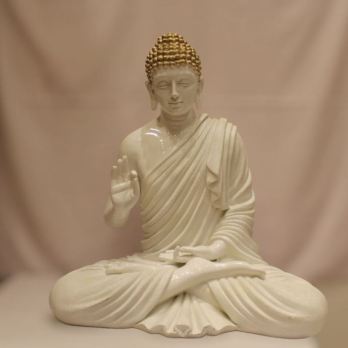 Buddha Sitting Medium,showpiece Decorative,Buddha Statue God GiftWhite