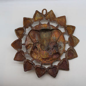 Lord Ganesha Wall Hanging -For Home Decor, Housewarming Gift, Hindu God of Luck..Metal Lord Ganesha Frame Wall Hanging Showpiece
