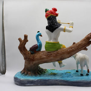 Indian Fiber Lord Krishna Statue for Home & office decor, temple, diwali Pooja
