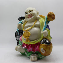 Load image into Gallery viewer, Lucky Laughing Buddha,statue,Happy sitting,showpeace,luckey man,Happy man White