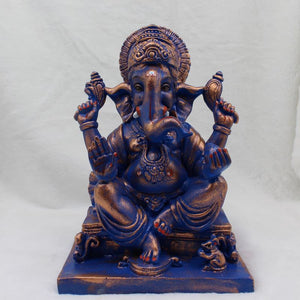 Ganesh Ganesha Ganpati Ganapati Hindu God Hindu God Ganesh fiber idol Purple