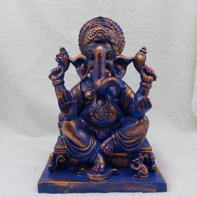 Ganesh Ganesha Ganpati Ganapati Hindu God Hindu God Ganesh fiber idol Purple