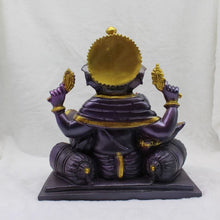 Load image into Gallery viewer, Ganesh Ganesha Ganpati Ganapati Hindu God Hindu God Ganesh fiber idol Purple