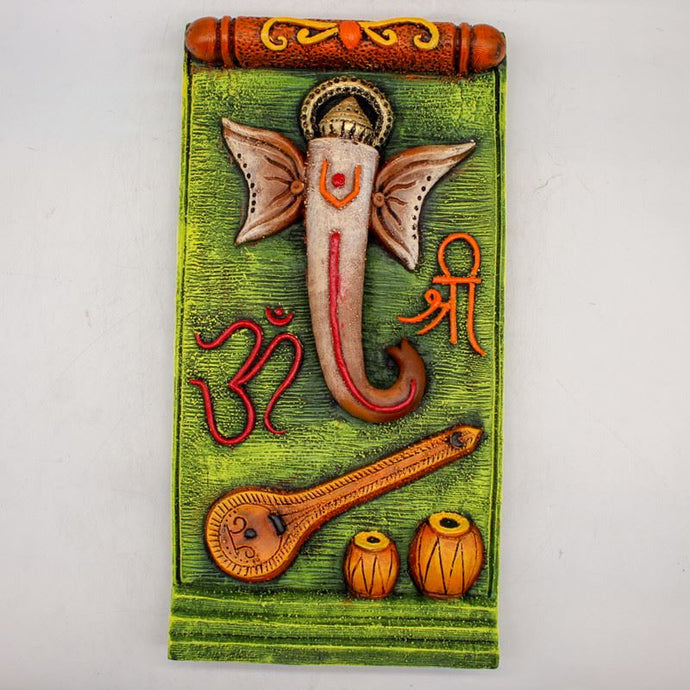 Ganesh Frame Ganesha Frame Ganpati Wall Frame Hanging Home Decore Multi color