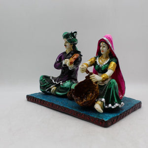 Cultural Rajasthani traditional couple,Indian Rajasthani couple Multi color
