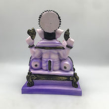 Load image into Gallery viewer, Ganesh Ganesha Ganpati Ganapati Hindu God Ganesh fiber idol Light Purple