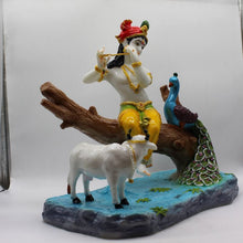 Load image into Gallery viewer, Indian Fiber Lord Krishna Statue for Home &amp; office decor, temple, diwali Pooja