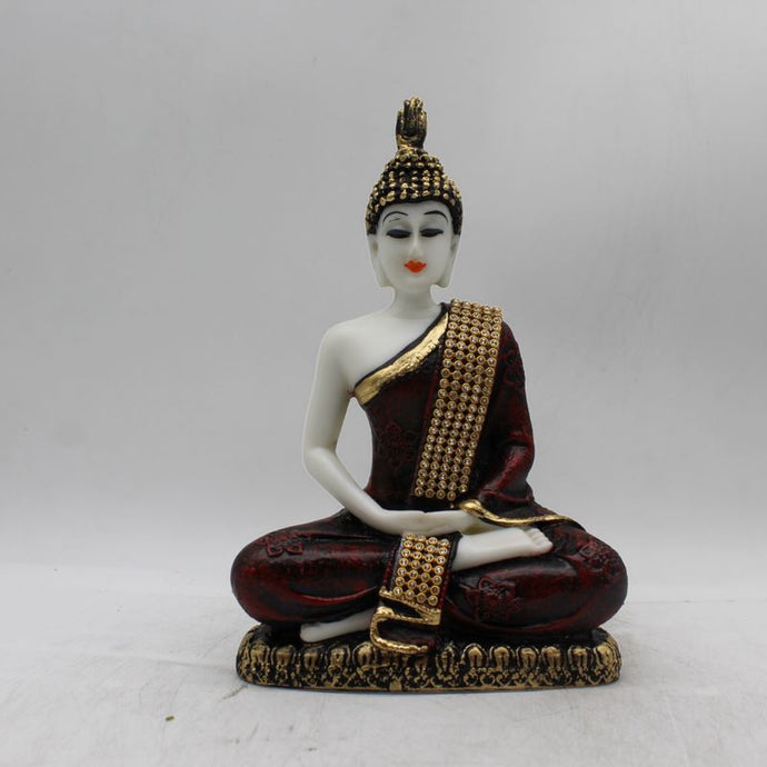 Buddha Sitting Medium,showpiece Decorative Statue Figurine God GiftWhite