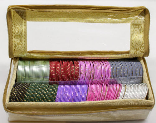 2 Roll Bangle Bracelet Cover Bag INDIAN Chudi Kangan Watch Travel Cases Storage