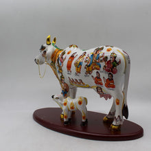 Load image into Gallery viewer, Kamdhenu Cow Gau Mata,Nandi cow Statue Kamdhenu Hindu God For Home Decor White