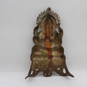 Lord Ganesha Wall Hanging -For Home Decor, Housewarming Gift, Hindu God of Luck..Metal Lord Ganesha Frame Wall Hanging Showpiece